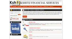 Desktop Screenshot of kshitijfinancial.com